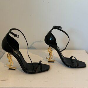 YSL Saint Laurent Opyum Sandals in Patent Leather